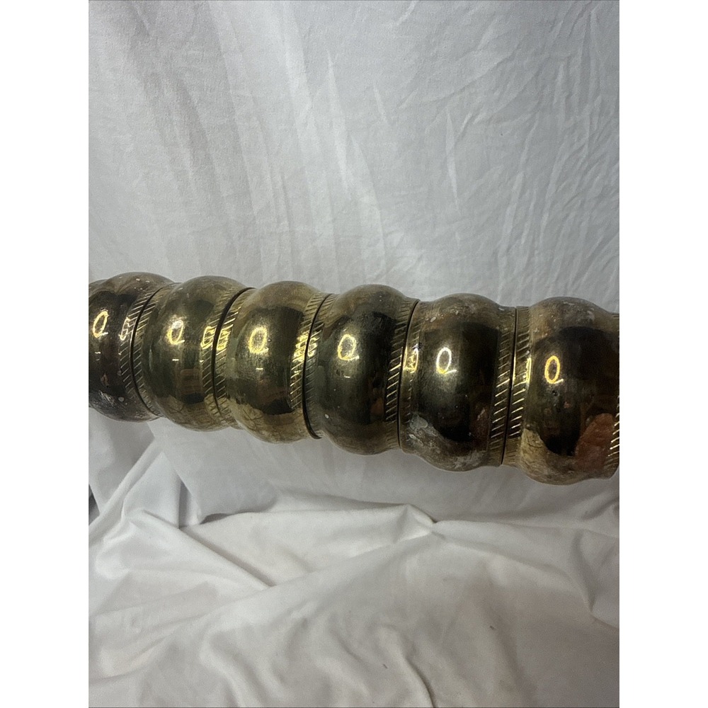 Vintage Solid Brass Napkin Holders Napkins Rings MCM Made in India Set Of 6